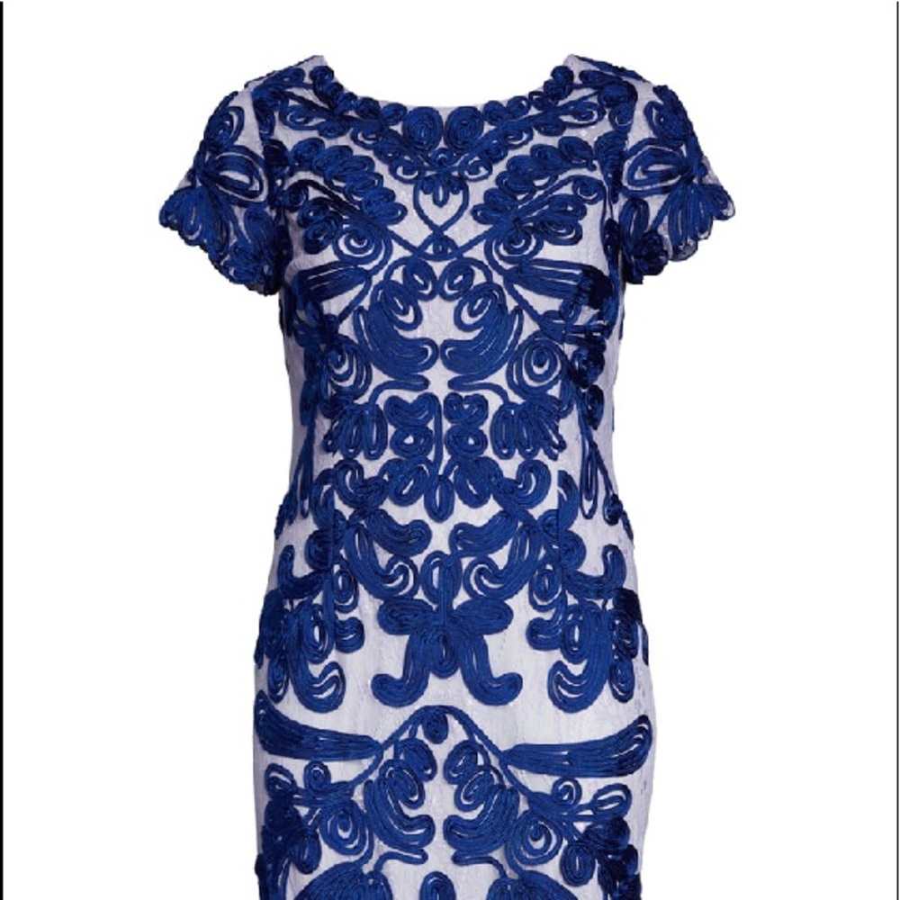 JS Collection Soutache Embroidered Midi size 6 NWT